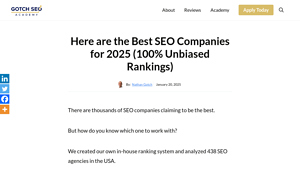 Top 10 Best SEO Companies for 2025 (Unbiased Rankings) - search engine optimization companies in usa