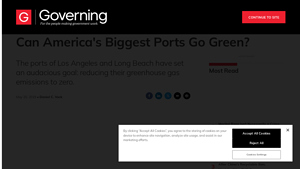 Can America's Biggest Ports Go Green? - Governing Magazine - ports in california usa