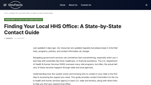 Finding Your Local HHS Office: A State-by-State Contact Guide - department of human services usa