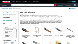 Electrical Wires, Cables & Cordsets - Grainger Industrial Supply - usa wire and cable