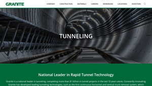 Tunneling - Granite Construction - tunnlis company in usa
