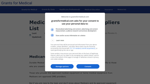 Medicare Approved DME Suppliers List - Grants for Medical - medicare approved dme suppliers usa