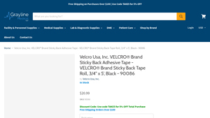 90086 Velcro Usa, Inc. VELCRO® Brand Sticky Back Adhesive Tape - velcro usa inc