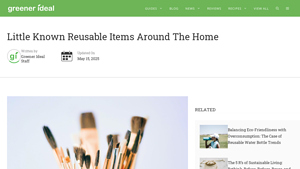 Little Known Reusable Items Around The Home | Greener Ideal - example of reusable
