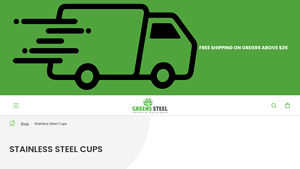 GreensSteel - Stainless Steel Cups