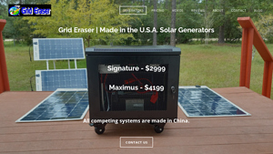 Grid Eraser: Made in the USA Solar Generator - generators made in the usa