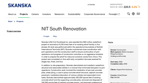 NIT South Renovation | Skanska - Global corporate website - skanska usa civil inc