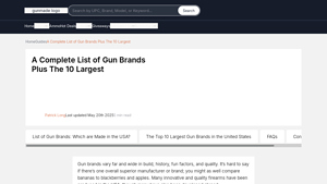 A Complete List of Gun Brands Plus The 10 Largest - arms manufacturers usa