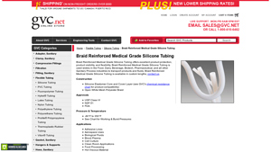 Braid Reinforced Medical Grade Silicone Tubing - GVC Direct, Inc. - medical grade tubing 3/8 od made in the usa