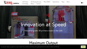 GZERO Additive - Industrial grade 3D Printers made in the USA - 3d printer made in usa