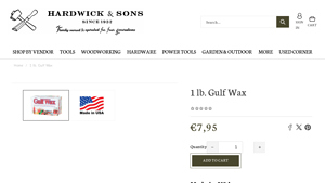 Hardwick & Sons - Gulf Wax 1 lb.