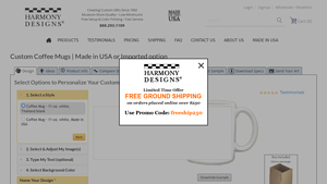 Personalized & Custom Coffee Mugs | MADE IN USA - Harmony Designs - coffee cups made in usa
