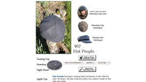 Newsboy Hats Made in Southern Oregon, USA - Hat People - caps made in usa
