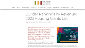 Builder Rankings by Revenue: 2023 Housing Giants List - biggest home builder in usa