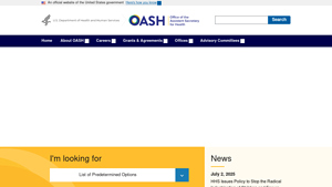 Office of the Assistant Secretary for Health | Health.gov - department of human services usa
