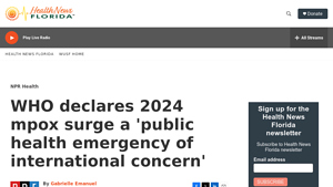 WHO declares 2024 mpox surge a 'public health emergency of ... - monkeypox cases 2024 usa