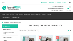 Earthing / EMF Protection Sheets - Healthy Wave™ Mat - grounding sheets made in usa