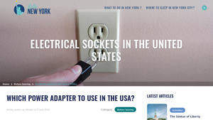 Electrical sockets in the USA: how to choose an adapter? - electric plug adaptors for usa