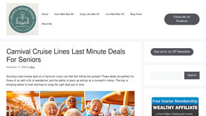 Carnival Cruise Lines Last Minute Deals For Seniors - last minute cruise deals for seniors from usa