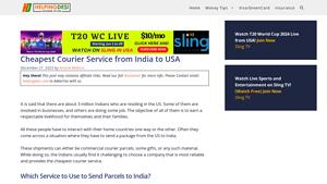 Cheapest Courier Service from India to USA - Helpingdesi - courier service from india to usa