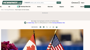 How to Import a Car from Canada into the U.S.A.: All You Need to Know - canadian car import to usa