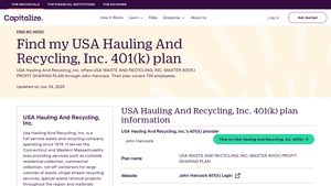 Find and log in to your USA Hauling And Recycling, Inc. 401(k) plan ... - usa hauling & recycling inc