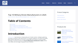 Top 10 Military Drone Manufacturers in 2025 - Hinaray - drone manufacturers in usa