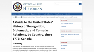 Canada - Countries - Office of the Historian - canada a part of usa