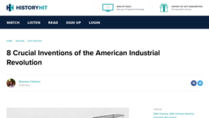 8 Crucial Inventions of the American Industrial Revolution - industrial revolution in usa
