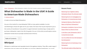 What Dishwasher is Made in the USA? A Guide to American-Made ... - dishwashers made in usa
