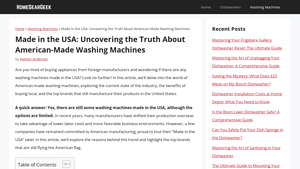 Made in the USA: Uncovering the Truth About American-Made Washing Machines - washing machines made in usa