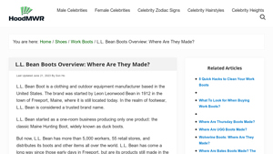L.L. Bean Boots Overview: Where Are They Made? - Hood MWR - ll bean made in usa