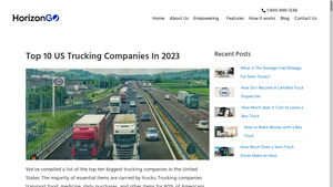 Top 10 US Trucking Companies in 2023 - HorizonGO - big trucking companies in usa