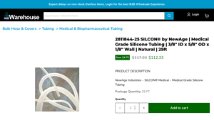2811844-25 SILCON® by NewAge | Medical Grade Silicone Tubing - medical grade tubing 3/8 od made in the usa