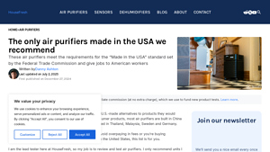 These are the only air purifiers made in the USA - HouseFresh - air purifier made in usa