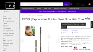 Expandable Stainless Steel Straw With Case - HPG Brands - stainless straws made in usa