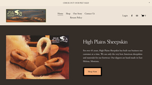 High Plains Sheepskin - usa made slippers