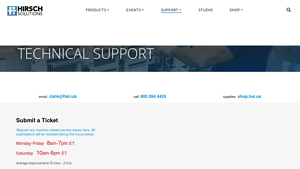 Support and Service - HSI - hsi usa inc