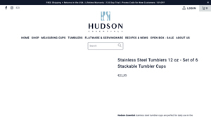 Hudson - Stainless Steel Tumblers Set