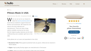 Pillows made in USA | Hullo Buckwheat Pillow - pillows made in usa