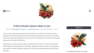 10 Best Wooden Spoons Made In Usa - 2023 Hummingbirds Plus - wood spoons made in usa
