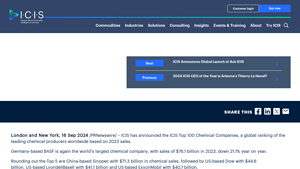 The ICIS Top 100 Chemical Companies unveiled - largest chemical companies in usa