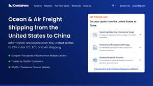 Freight from the US to China | iContainers - usa to china transportation services
