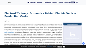 Economics Behind Electric Vehicle Production Costs - IMARC Group - schaeffler group usa inc.