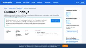 Summer Fridays | See Full Importer History - ImportGenius - summer fridays distributor in usa