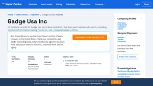 Gadge Usa Inc | See Full Importer History | ImportGenius - gadge usa inc