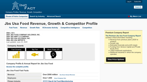 Annual Report on Jbs Usa Food's Revenue, Growth, SWOT Analysis ... - jbs usa food company