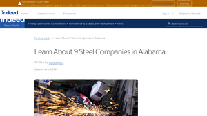 Learn About 9 Steel Companies in Alabama | Indeed.com - usa steel companies