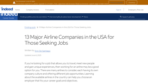 13 Major Airline Companies in the USA for Those Seeking Jobs - airline companies usa