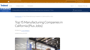 Top 15 Manufacturing Companies in California (Plus Jobs) - Indeed - manufacturing companies in california usa